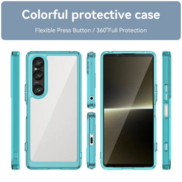 CRYSTAL Ochranný kryt pre Sony Xperia 1 VI tyrkysový