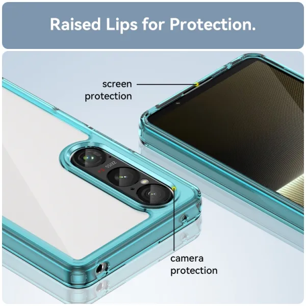 CRYSTAL Ochranný kryt pre Sony Xperia 1 VI tyrkysový