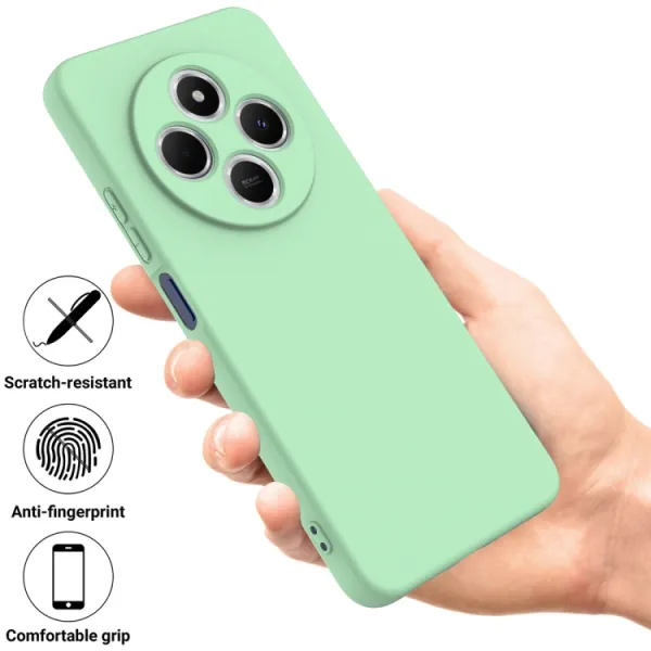 RUBBER Ochranný kryt pre Xiaomi Redmi 14C / Poco C75 zelený
