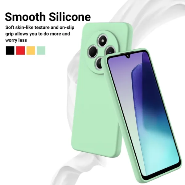 RUBBER Ochranný kryt pre Xiaomi Redmi 14C / Poco C75 zelený