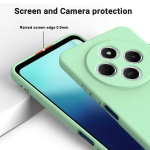 RUBBER Ochranný kryt pre Xiaomi Redmi 14C / Poco C75 zelený