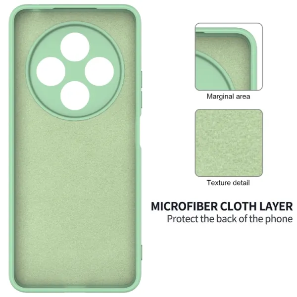 RUBBER Ochranný kryt pre Xiaomi Redmi 14C / Poco C75 zelený