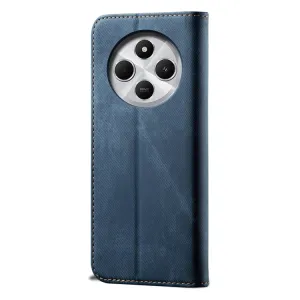 DENIM Peňaženkový kryt pre Xiaomi Redmi 14C / Poco C75 modrý
