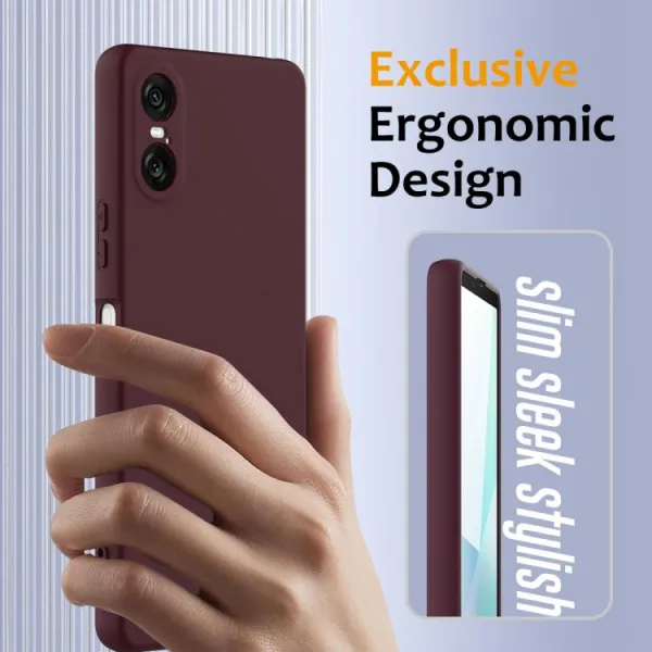 RUBBER MAGSAFE Silikónový kryt pre Sony Xperia 10 VI PLUM COLOR