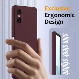 RUBBER MAGSAFE Silikónový kryt pre Sony Xperia 10 VI PLUM COLOR