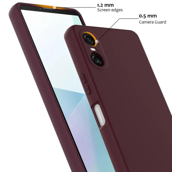 RUBBER MAGSAFE Silikónový kryt pre Sony Xperia 10 VI PLUM COLOR