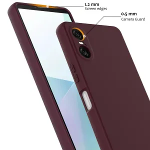 RUBBER MAGSAFE Silikónový kryt pre Sony Xperia 10 VI PLUM COLOR