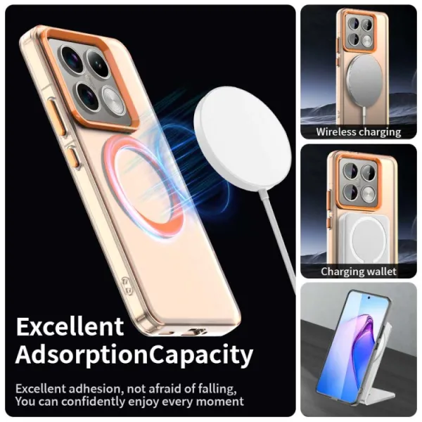 CANDY MAGSAFE Ochranný obal pre Xiaomi 14T Pro oranžový