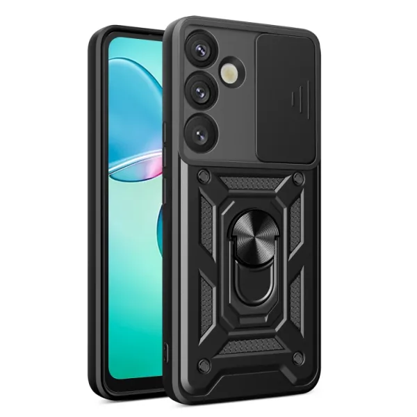 RING CAMERA Kryt s držiakom pre Samsung Galaxy S25+ 5G čierny