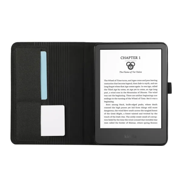 FABRIC Zaklápací kryt pre Amazon Kindle Paperwhite 5 2021 čierny