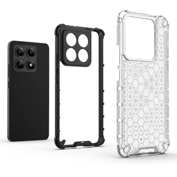 HONEYCOMB Ochranný kryt Xiaomi 14T priehľadný
