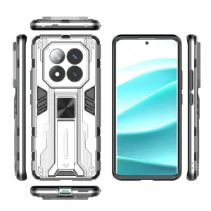 SUPERSONIC Ochranný obal so stojanom pre Xiaomi Redmi Note 14 Pro+ 5G strieborný