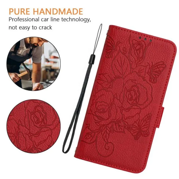 ART MEADOW Peňaženkový obal pre Xiaomi Redmi Note 14 Pro červený