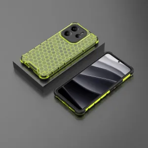 HONEYCOMB Ochranný kryt Xiaomi Redmi Note 14 zelený