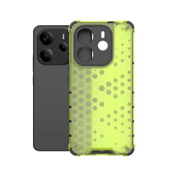 HONEYCOMB Ochranný kryt Xiaomi Redmi Note 14 zelený