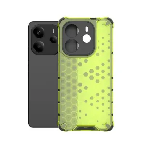 HONEYCOMB Ochranný kryt Xiaomi Redmi Note 14 zelený