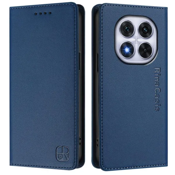 RINA Zaklápacie puzdro pre Xiaomi Redmi Note 14 Pro tmavomodré