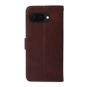 SMOOTH Peňaženkové puzdro pre Google Pixel 9a hnedé