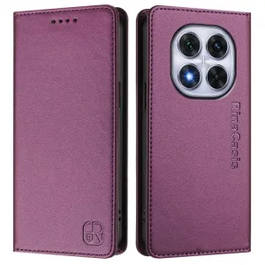 RINA Zaklápacie puzdro pre Xiaomi Redmi Note 14 Pro tmavofialové