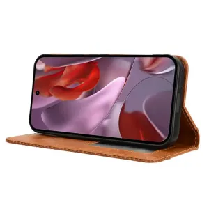 BUSINESS Peňaženkový kryt pre Google Pixel 9a hnedý