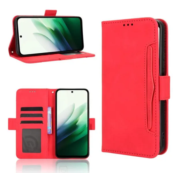 SLOT Peňaženkový obal pre Xiaomi Redmi 15 / Redmi 15 5G červený