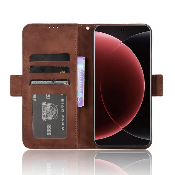 SLOT Peňaženkový obal pre Xiaomi 15 Ultra hnedý