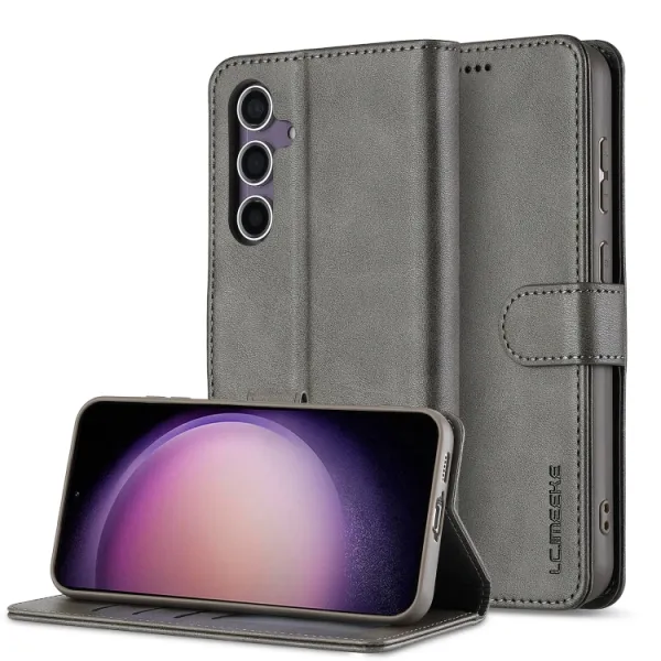 IMEEKE Peňaženkový obal pre Samsung Galaxy A16 / A16 5G šedý
