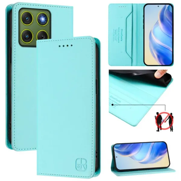 RINA Zaklápacie puzdro pre Motorola Edge 70 mentolové