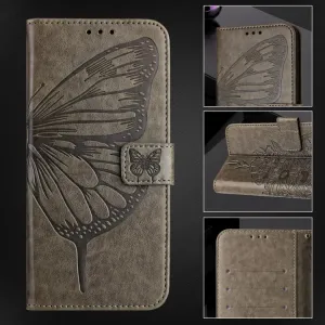 ART BUTTERFLY Peňaženkový obal pre Motorola Edge 70 šedý