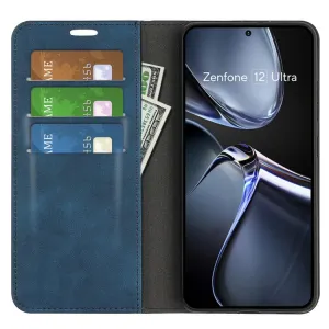 MAGNETIC Zaklápací kryt pre Asus Zenfone 12 Ultra modrý