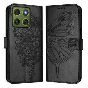 ART BUTTERFLY Peňaženkový obal pre Motorola Edge 70 čierny