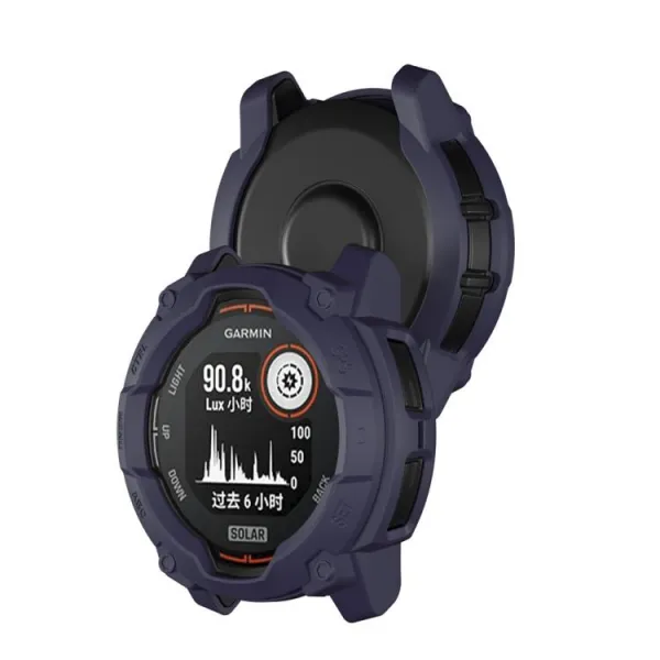 TPU HALF COVER Kryt pre Garmin Instinct 3 Solar 50mm tmavomodrý