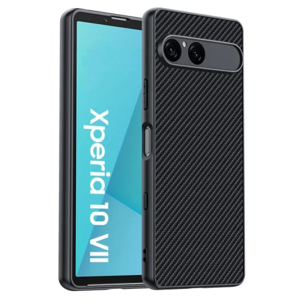 CARBON Ochranný obal pre Sony Xperia 10 VII BLACK