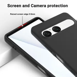 RUBBER Ochranný kryt pre Sony Xperia 10 VII čierny