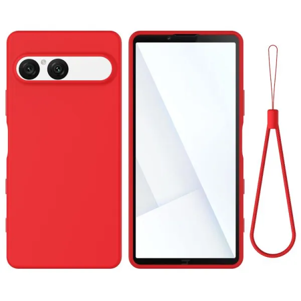 RUBBER Ochranný kryt pre Sony Xperia 10 VII červený