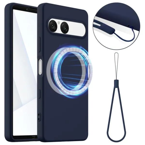 RUBBER MAGSAFE Silikónový kryt pre Sony Xperia 10 VII NAVY BLUE