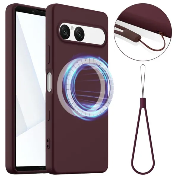 RUBBER MAGSAFE Silikónový kryt pre Sony Xperia 10 VII PLUM