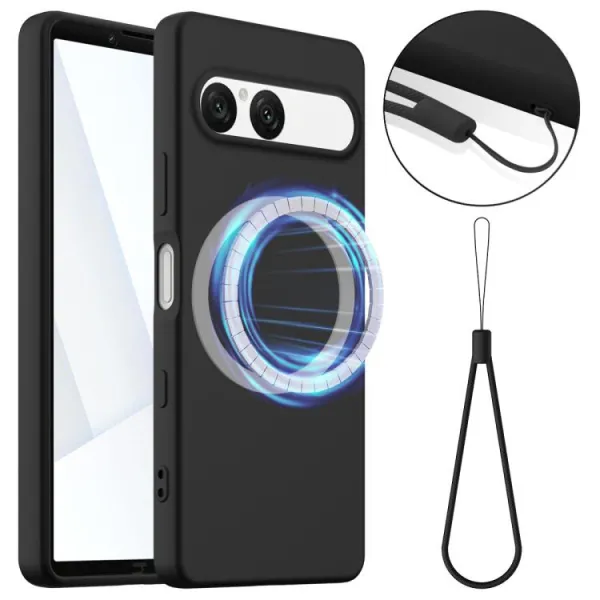 RUBBER MAGSAFE Silikónový kryt pre Sony Xperia 10 VII BLACK