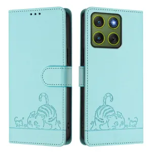 ART CAT Peňaženkový obal s remienkom pre Motorola Edge 70 svetlomodrý