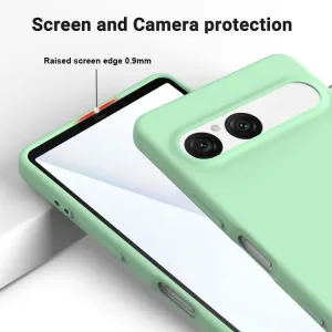 RUBBER Ochranný kryt pre Sony Xperia 10 VII zelený