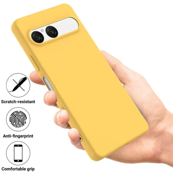 RUBBER Ochranný kryt pre Sony Xperia 10 VII žltý