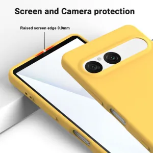 RUBBER Ochranný kryt pre Sony Xperia 10 VII žltý
