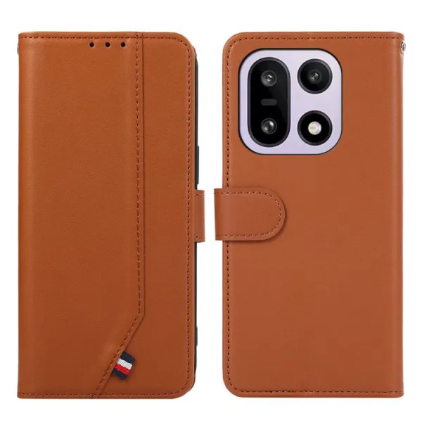 ABEEL DELICATE Peňaženkový obal OnePlus 15 hnedý
