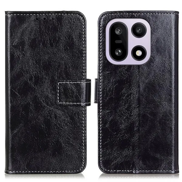 RETRO Peňaženkový obal OnePlus 15 čierny