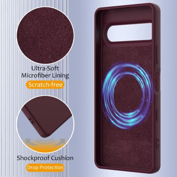 RUBBER MAGSAFE Silikónový kryt pre Sony Xperia 10 VII PLUM