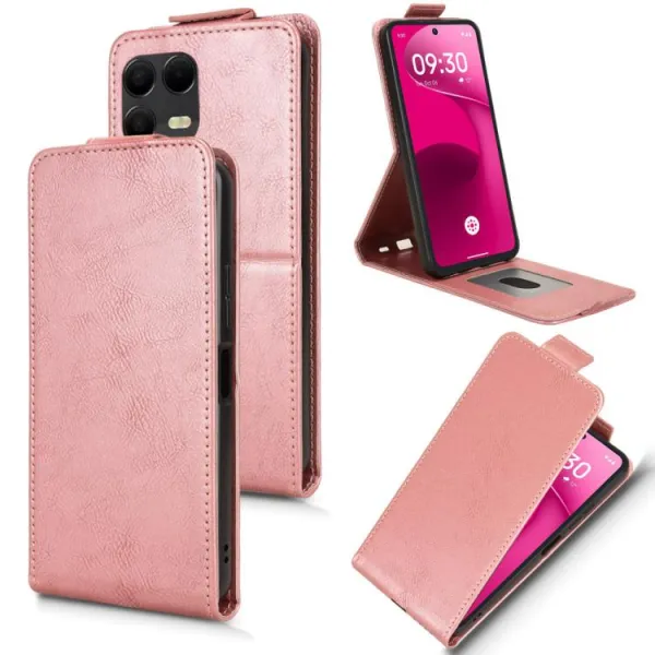 Vyklápacie puzdro pre T Phone 3 Pro ružové
