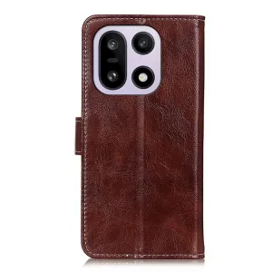 RETRO Peňaženkový obal OnePlus 15 hnedý