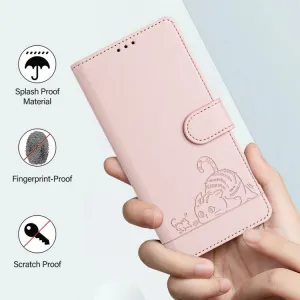 ART CAT Peňaženkový obal s remienkom pre Motorola Edge 70 ružový