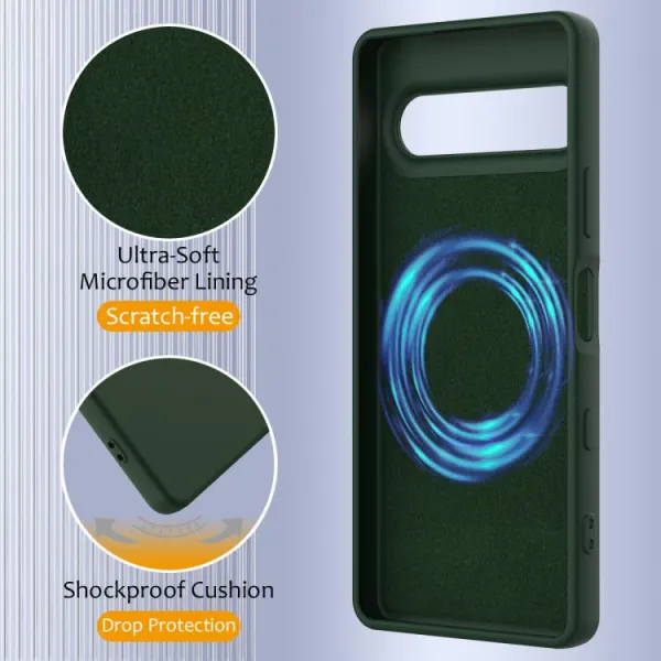 RUBBER MAGSAFE Silikónový kryt pre Sony Xperia 10 VII DARK GREEN