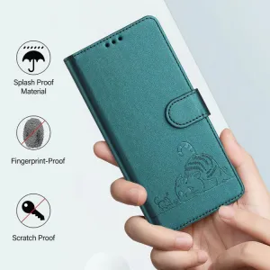ART CAT Peňaženkový obal s remienkom pre Motorola Edge 70 zelený